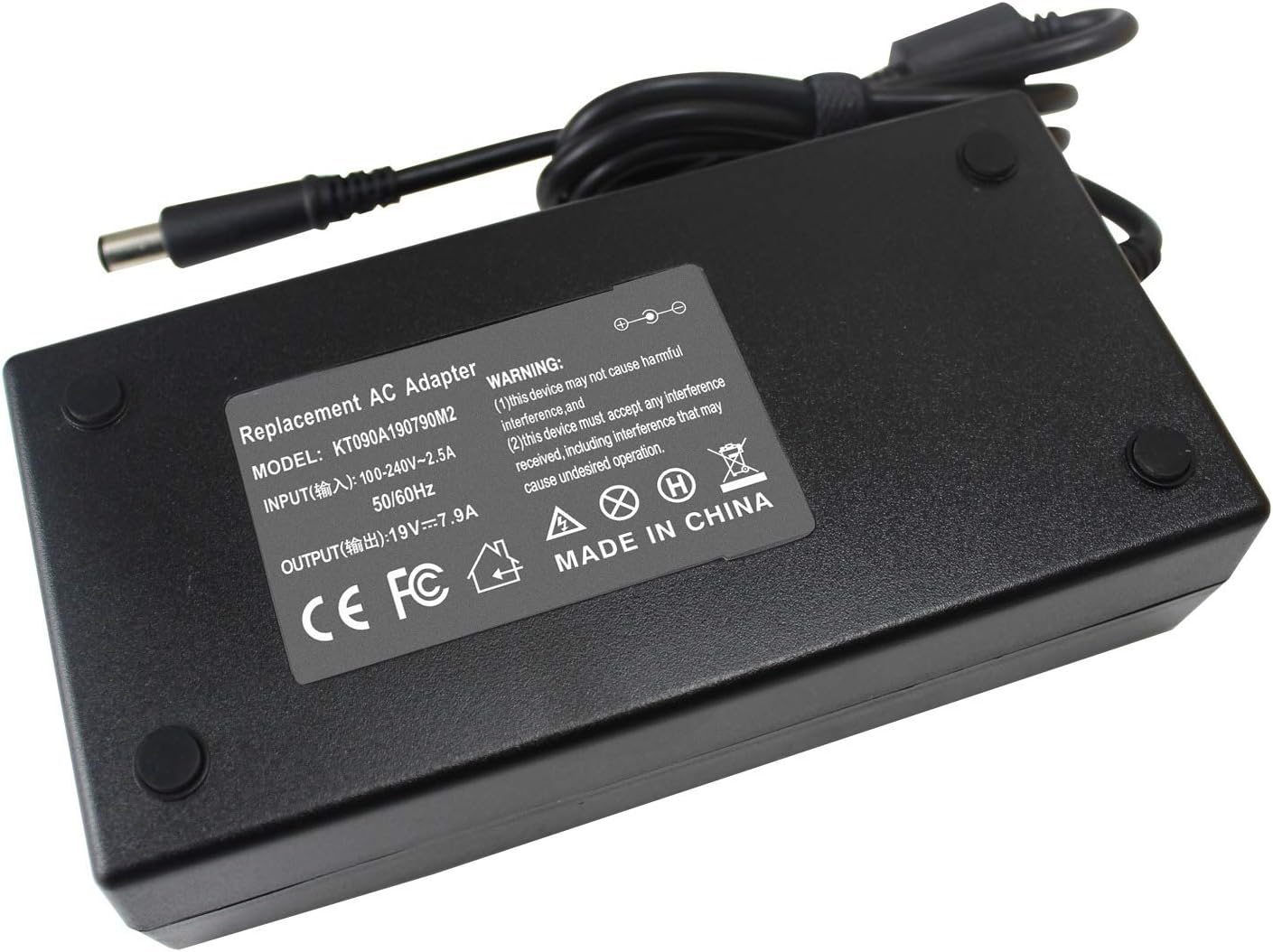 BE·Sell New Replacement AC Adapter Charger Power Supply for HP Elitebook 8440P 8730W 8460P 8460W 8470P 8470W, Pavilion G42 G60 G61 G62 G70 G71 G72 [19V 7.9A 150W]