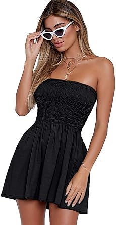 tube top cover up dress
