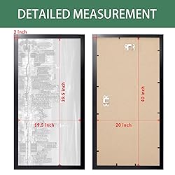 Giverny 20x40 Picture Frames Black 1 Pack, Wood