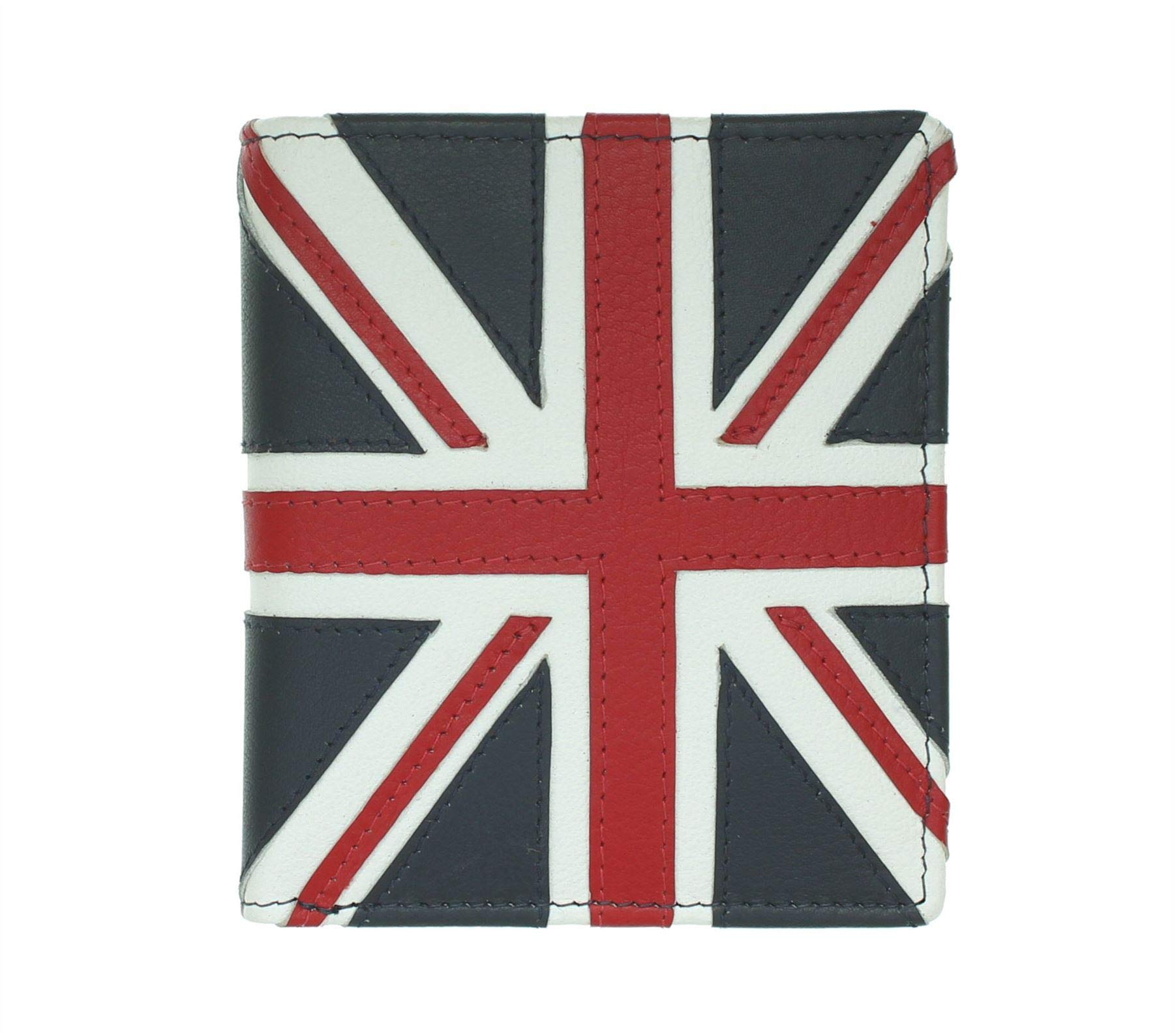 Mala Leather Union Jack Collection Slim Leather Wallet RFID Blocking 199_29 Navy