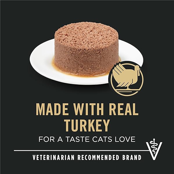 PURINA PRO PLAN URINARY TRACT HEALTH TURKEY AND GIBLETS ENTREE CLASSIC WET CAT FOOD PATE – (PACK OF 24) 3 OZ. PULL-TOP CANS