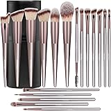 BS-MALL Makeup Brush Set 18 Pcs Premium Synthetic Foundation Powder Concealers Eye shadows Blush Makeup Brushes with black ca