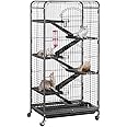 Yaheetech 52-inch Ferret Cage 6 Level Metal Rat Cage with 3 Front Doors/Feeder/Wheels Small Animal Cage for Ferret/Chinchilla