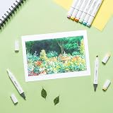 Ohuhu 100 Color Alcohol Markers Dual Tips Chisel Fine Refillable AP Cert view 8