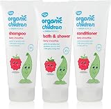 GreenPeople Organic Kids Berry Burst Bath Shampoo Conditioner Bundle 200ml view 1