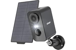 ieGeek Solar Security Cameras Wireless Outdoor with Solar Panel, 2K WiFi Wireless Camera for Home Security with Color Night V