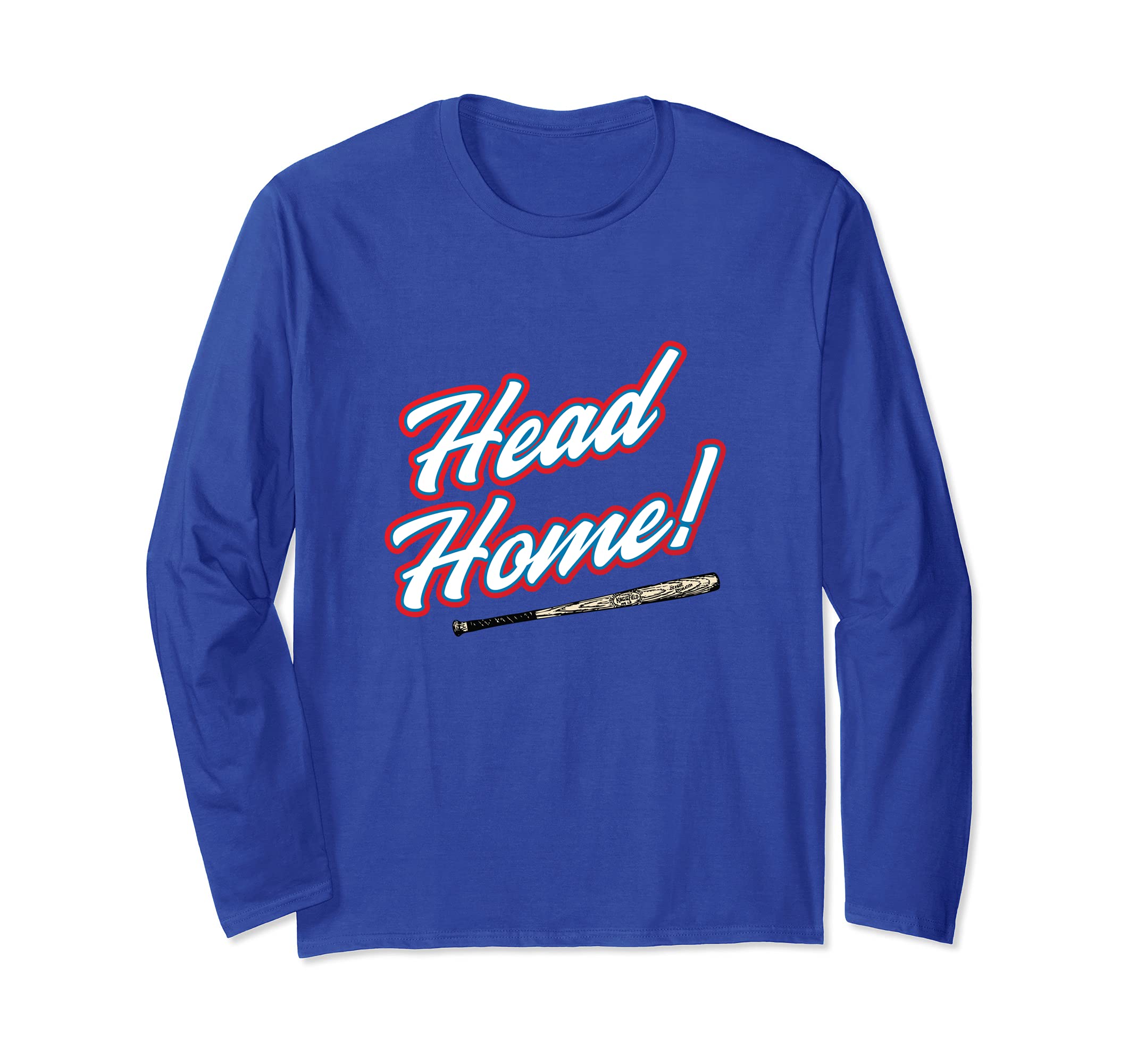 Head to Home! Fun Baseball Softball Graphic Long Sleeve T-Shirt