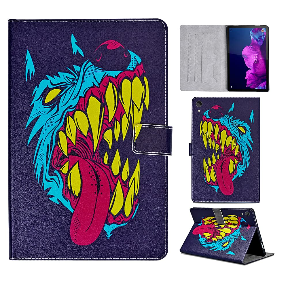 Succtopy Case for Lenovo Tab P11 11 Inch 2020, PU Leather Folio Flip Standing Tablet Lenovo P11 Case, Lightweight Magnetic Card Slot Lenovo Tab P11 TB-J606F/ TB-J606X Case, Color wolf