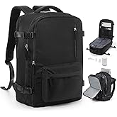 bergsalz Vacuum Seal Backpack Travel With Pump,Mochila De Viaje Compresion Al Vacio,Personal Item Travel Backpack With Vacuum System,Large Carry On Vacpack Backpacks For Women Men,Black