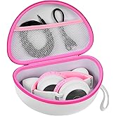 Headphone Case for Riwbox CT-7 Pink/for Jack CT-7S Cat Green 3.5mm/ for iClever IC-HS01/for Picun/for FosPower Bluetooth Wireless Over-Ear Headphones Headset Box Only-White
