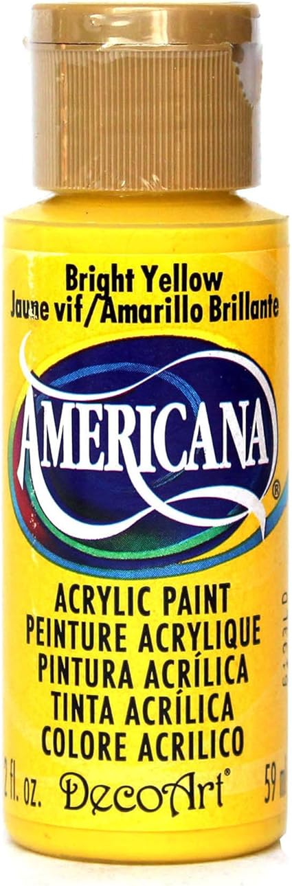 Deco Art Americana Acrylic Multi-Purpose Paint, Bright Yellow: Amazon
