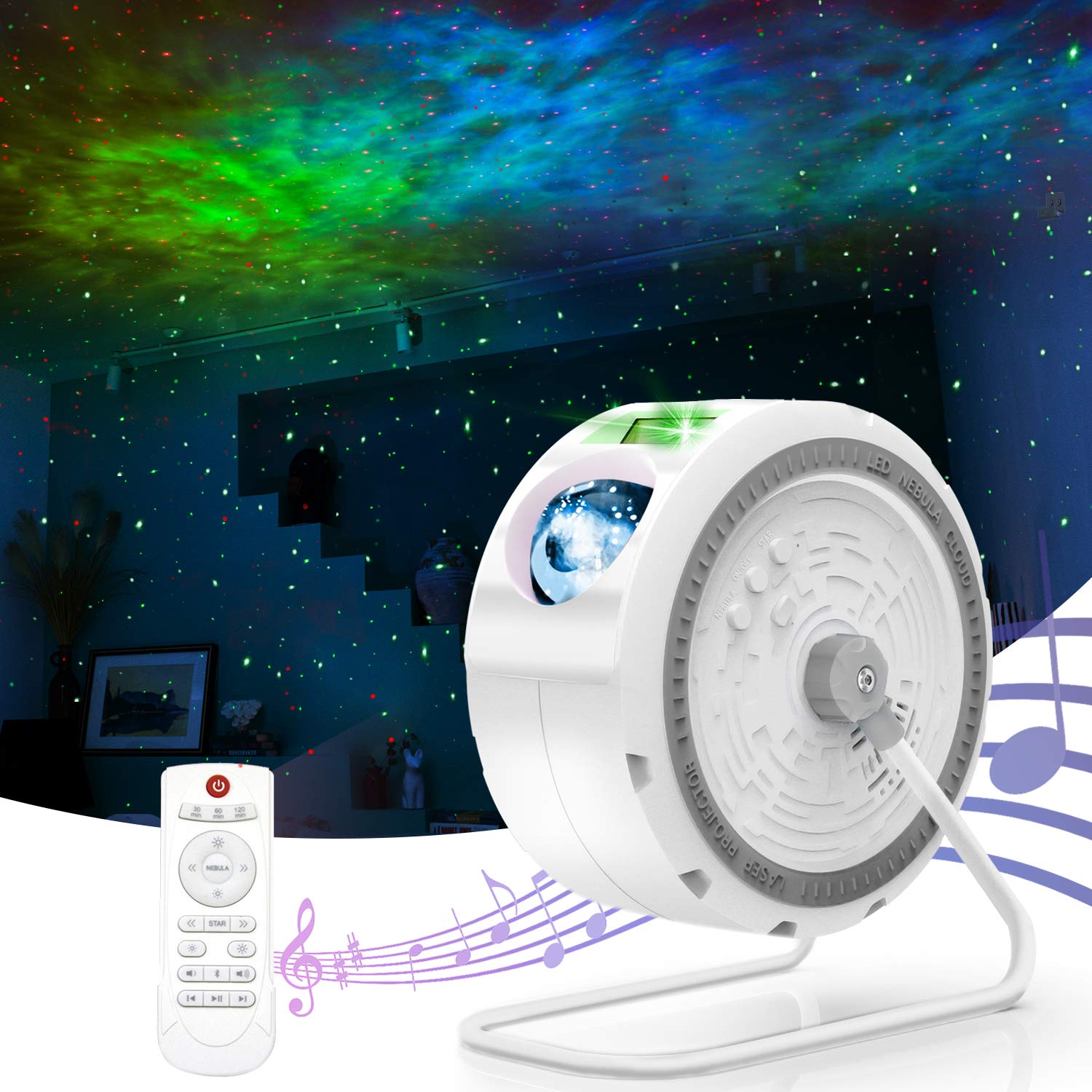 Amazon.com: Star Projector, MEETPEAK Laser Galaxy Projector with 7