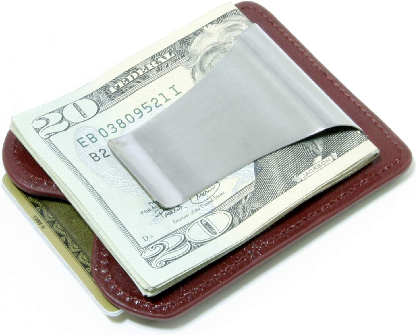 Storus Smart Money Clip Leather, Billfold Money Clip, Holds 12 Cards and 30 Bills, for Men, Women, Students 1pc