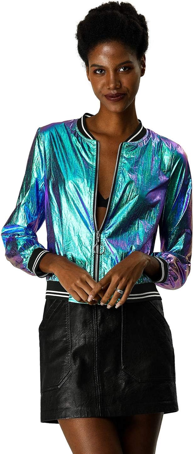 holographic bomber jacket