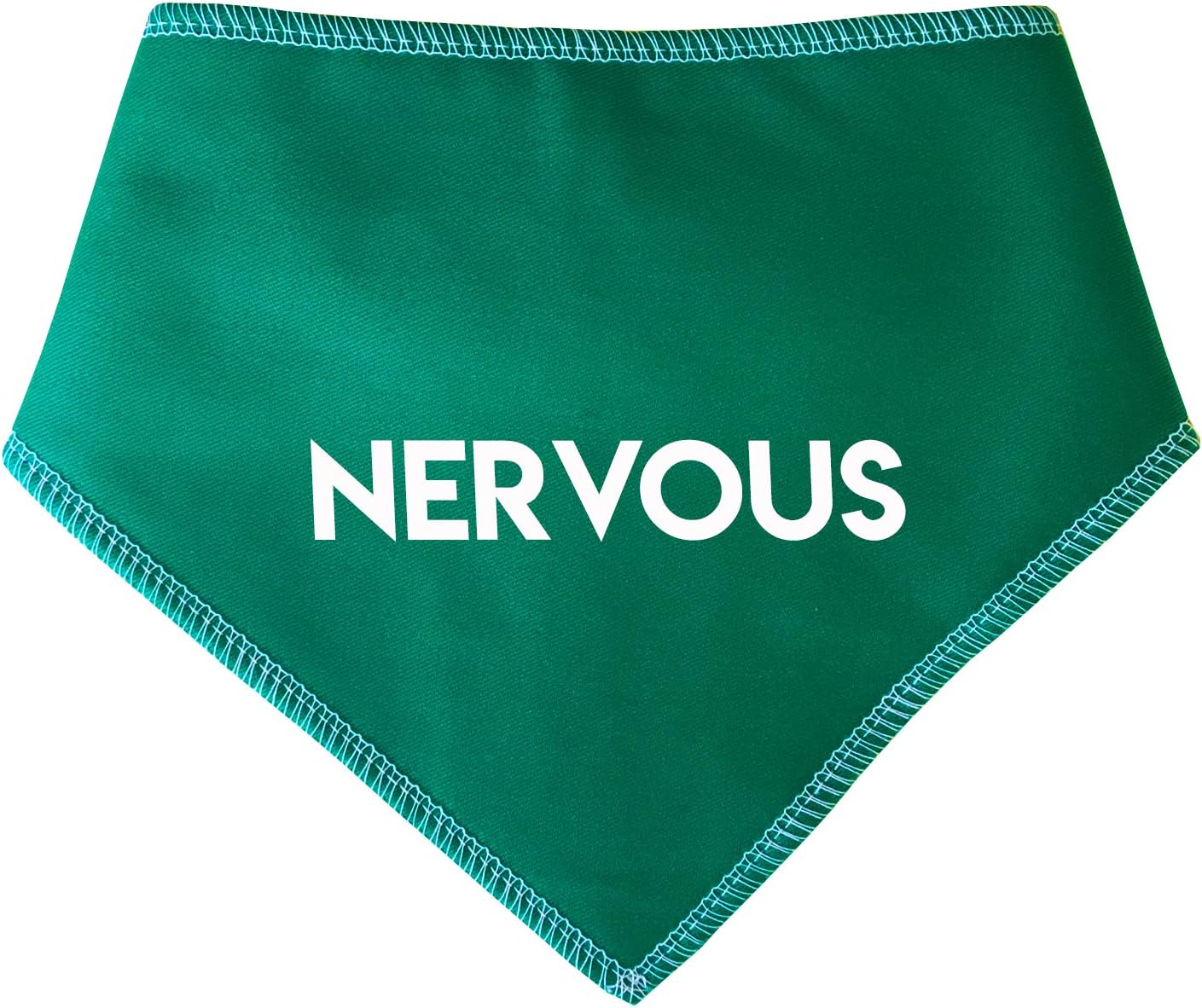 Spoilt Rotten Pets S1 GREEN NERVOUS Warning Alert Dog Bandana For Dogs With Anxiety & Social Behaviour Issues Suitable For Miniature Dogs, Dachshunds & Cats