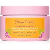 Rizos Curls Vitamin C Hair Repair Mask, Deeply Moisturizes &amp; Hydrates, Softens &amp; Minimize Frizz while Adding Shine, For Dry Damaged Hair, Infused with Shea Butter, 10 oz