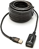 BlueRigger Active Extension / Repeater Cable A Male to A Female 10 Meters (1OM) USB 2.0