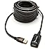 BlueRigger USB 2.0 Type A Male to A Female Active Extension / Repeater Cable - 32 Feet (10M)