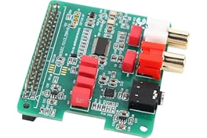 Wisoqu HiFi DAC Hat Module, Fit for RPi, W, 3B, Pi 4, Pi 5 with 40 Pin Connector, 384 KHz 32 Bit with Premium Sound DAC, for 