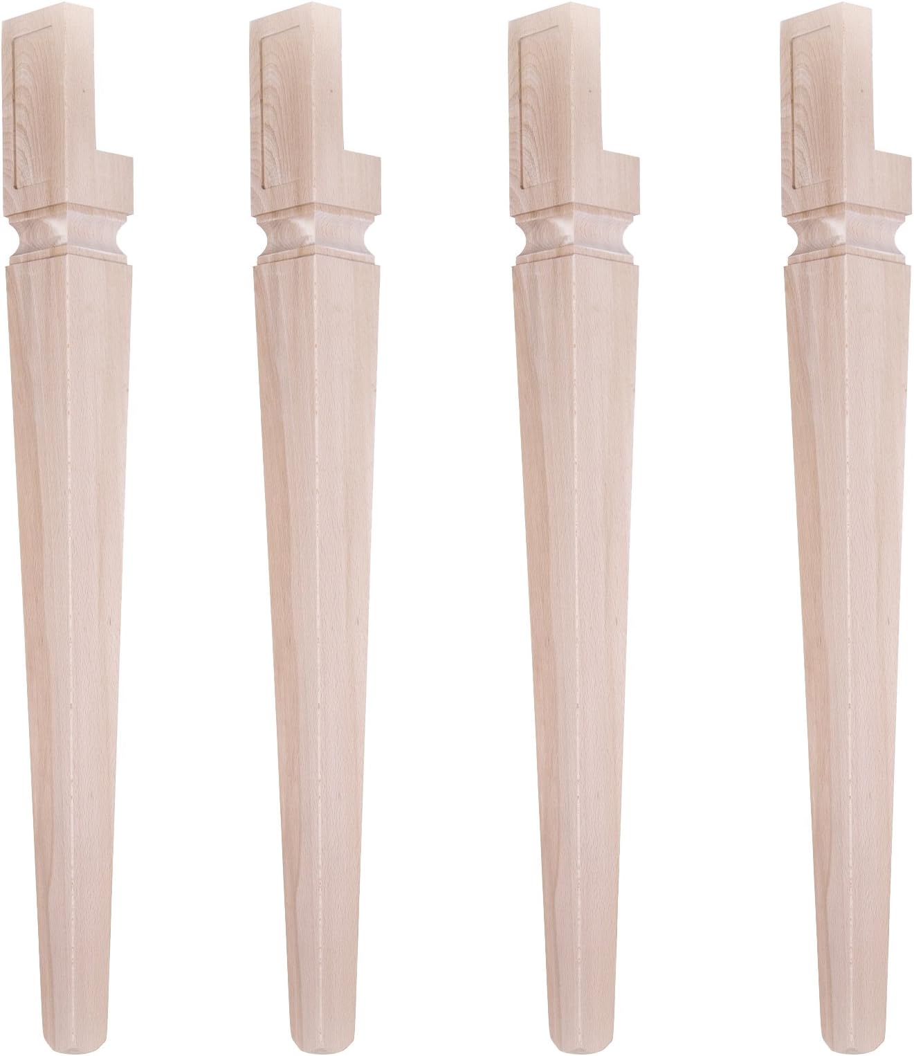 Set of 4 Wooden Table Legs with Pin Code CSG08