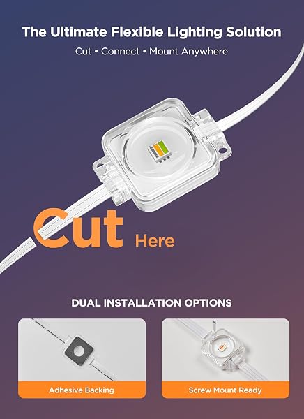 SMARTDAWN PERMANENT OUTDOOR LIGHTS, 100FT 64 BULBS RGB LED OUTDOOR STRING LIGHTS, DIY SCENE MODE, IP68 WATERPROOF CHRISTMAS LIGHTS FOR DAILY DECOR, HOUSE ROOF, HOLIDAY DECORATIONS, OUTSIDE