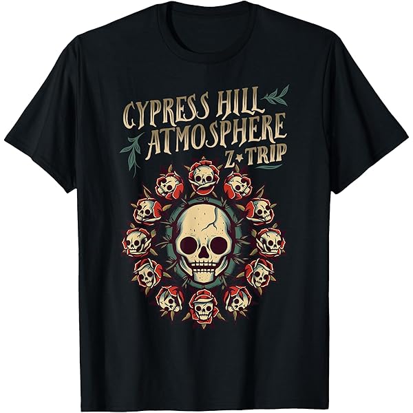 Amazon.com: Cypress Hill - Og Skull N Compass T-Shirt
