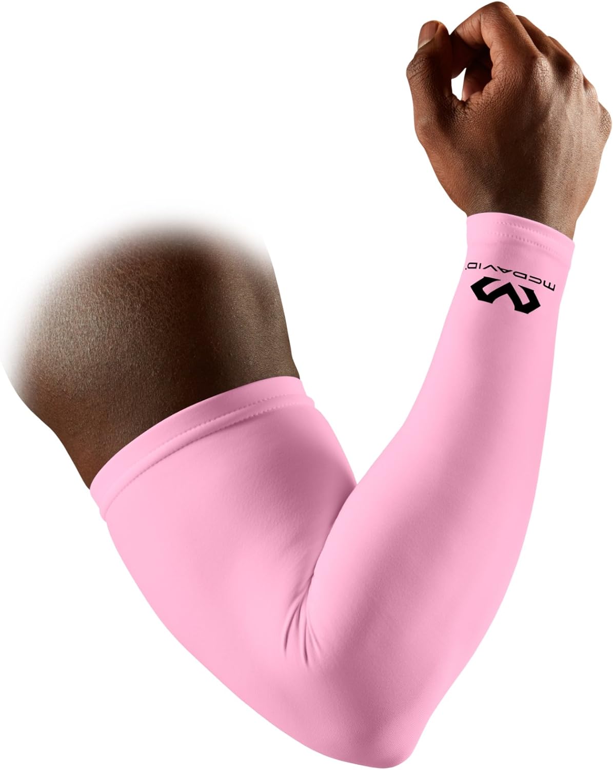 McDavid Compression Arm Sleeve, 50+ UV Skin Protection, Cooling Arm Sleeve for Sports, Running, Basketball, Baseball, Football: Sports & Outdoors