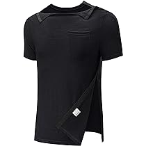 Amazon.com: Poriff Men Shoulder Surgery Shirt Chemo Therapy