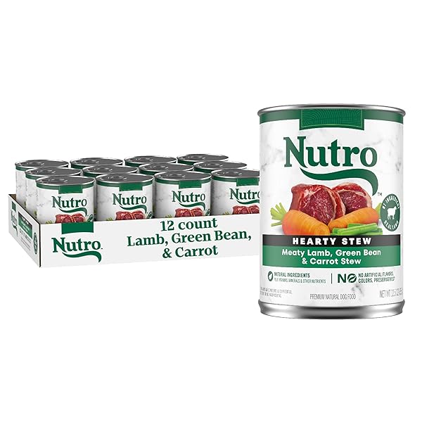NUTRO HEARTY STEW CANNED WET DOG FOOD, NATURAL...