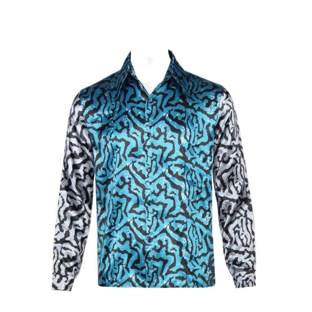 Buy Joe Exotic Down Shirts Tiger King Casual Button Down Shirts Halloween Cospay Costume (Joe