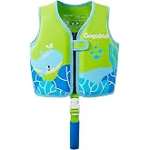 Gogokids Toddler Swim Vest Floaties, Swimming Jacket Pool Floats 33-125 lbs | 2026 Upgraded Buoyancy, Neoprene Kids Swim Vest w/Zipper, Toddler Floaties for Pool Beach Outdoor Water Play Kids Boys Girls