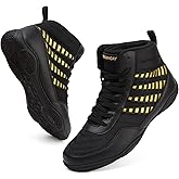 BKWHDAY Wrestling Shoes Men Youth Boxing Cross-Training Squats Bodybuilding Lightweight Breathable Non Slip