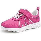 Stelle Girls Sneakers Kids Tennis Shoes with Non-Slip Sole Lightweight Breathable Athletic Sports Running Shoes for Toddler/Little Kid/Big Kid