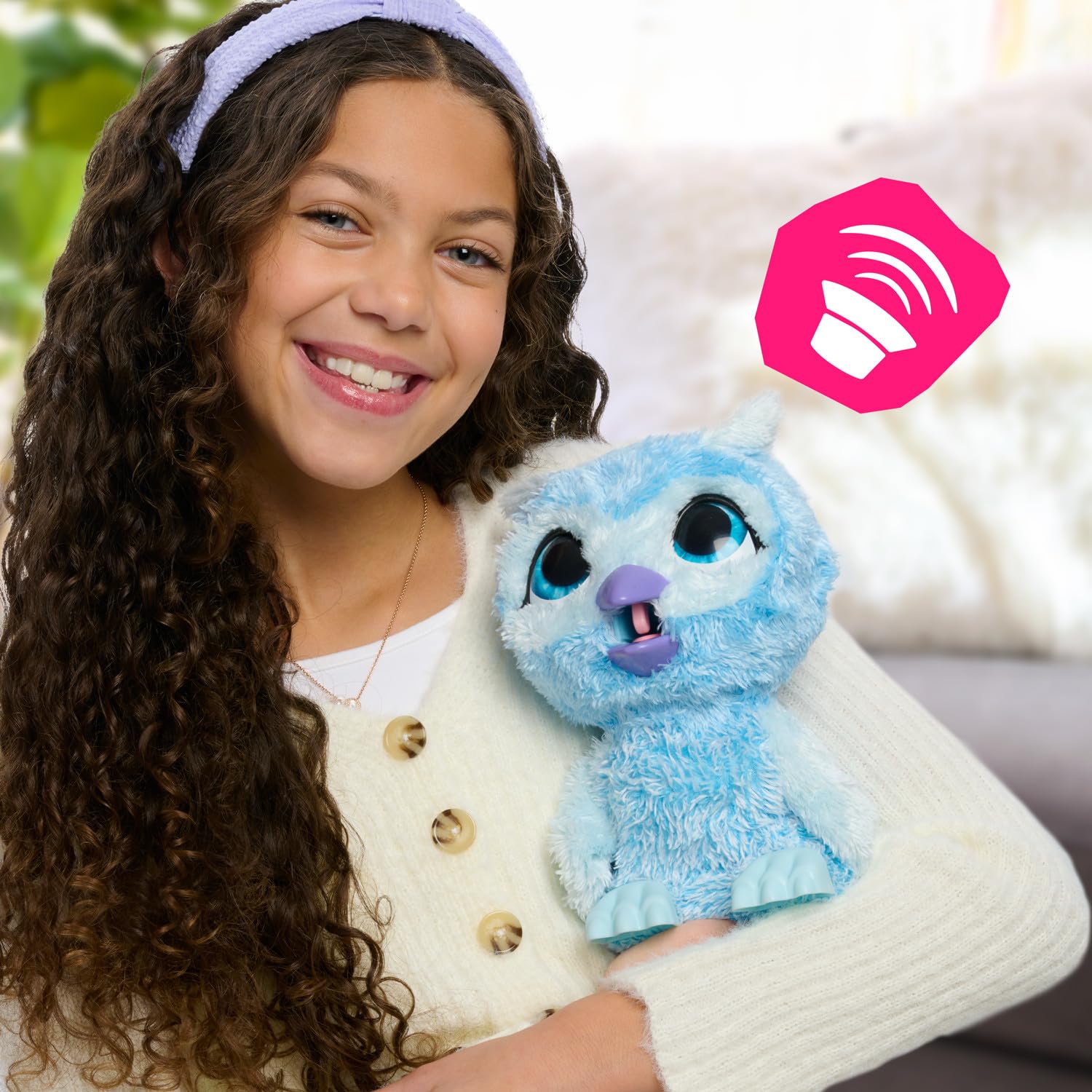 Just Play furReal Lil Wilds Owlen The Owl Interactive Toy with Sounds, 6-Pieces, Kids Toys for Ages 4 Up