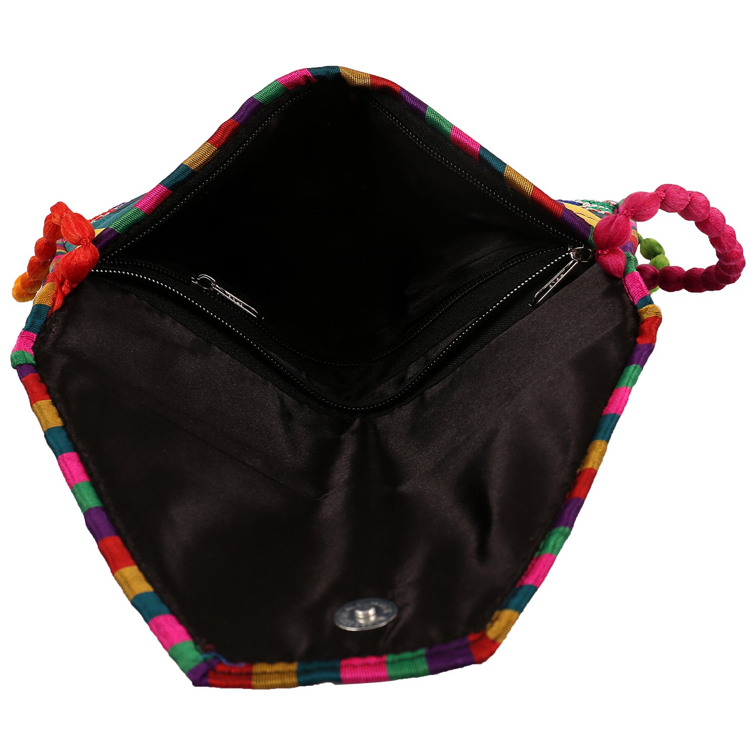 craft trade handmade designer rajasthani work embroidery clutch bag for women