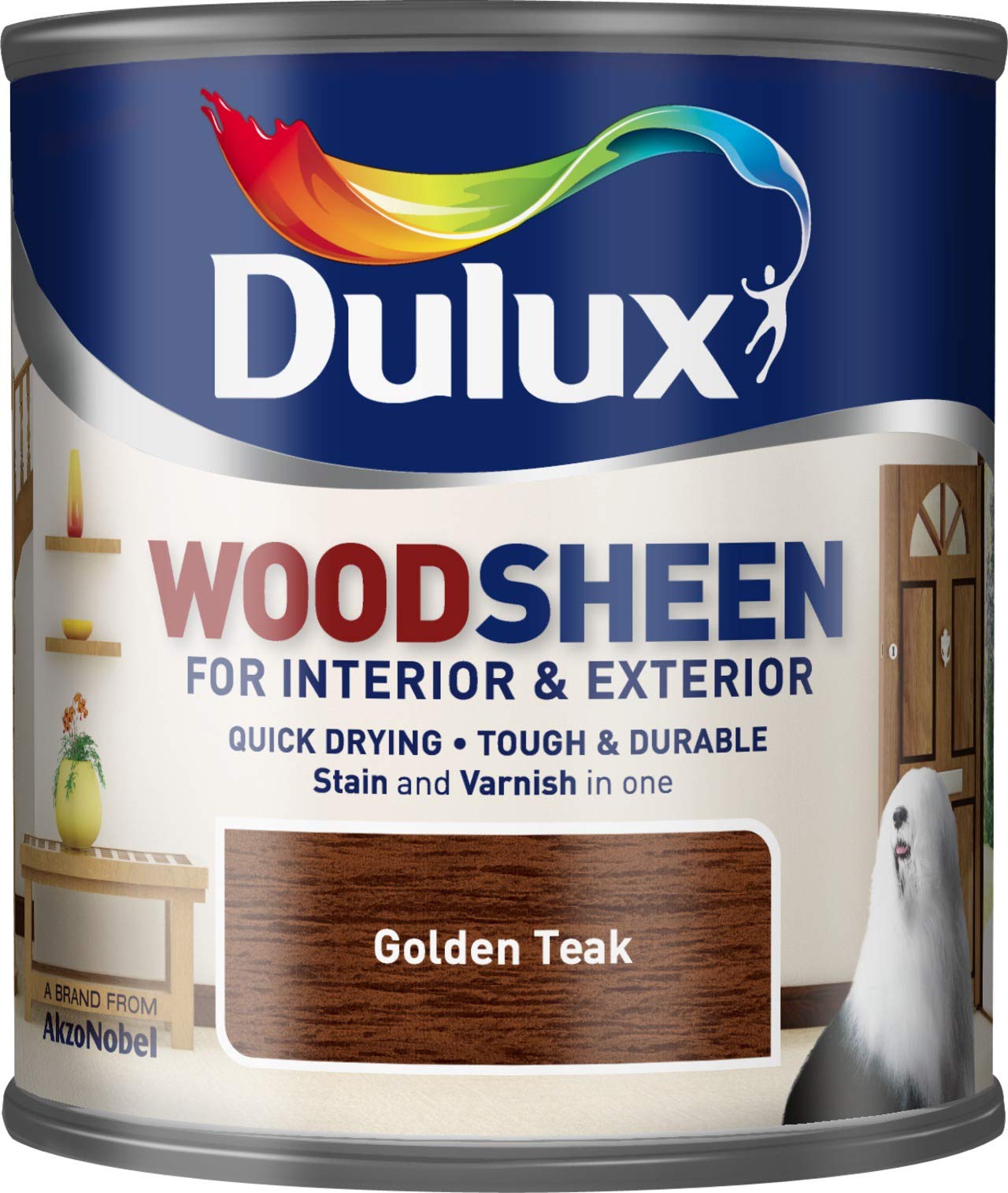 Quick Drying Interior/Exterior Woodsheen GOLDEN TEAK 750ML