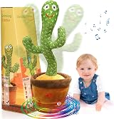 seOSTO Talking Cactus Plush Toy - Volume Control, Recording, Dancing view 1
