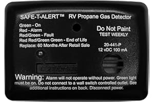 Safe T Alert 20 Series Mini LP Gas Alarm - Propane Alarm - Surface Mount, Black - 20-441-P-BL