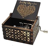 CAMKONG Can't Help Falling in Love Music Box Wooden Hand Crank Gift view 1