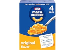 KRAFT MAC & CHEESE Kraft Original Mac & Cheese Macaroni and Cheese Dinner, 4 ct Pack, 7.25 oz Boxes