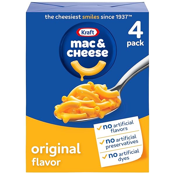 KRAFT MAC AND CHEESE, 4 BOXES, FOR EASY...