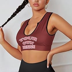Custom Bras for Women Personalized Crop Tops with