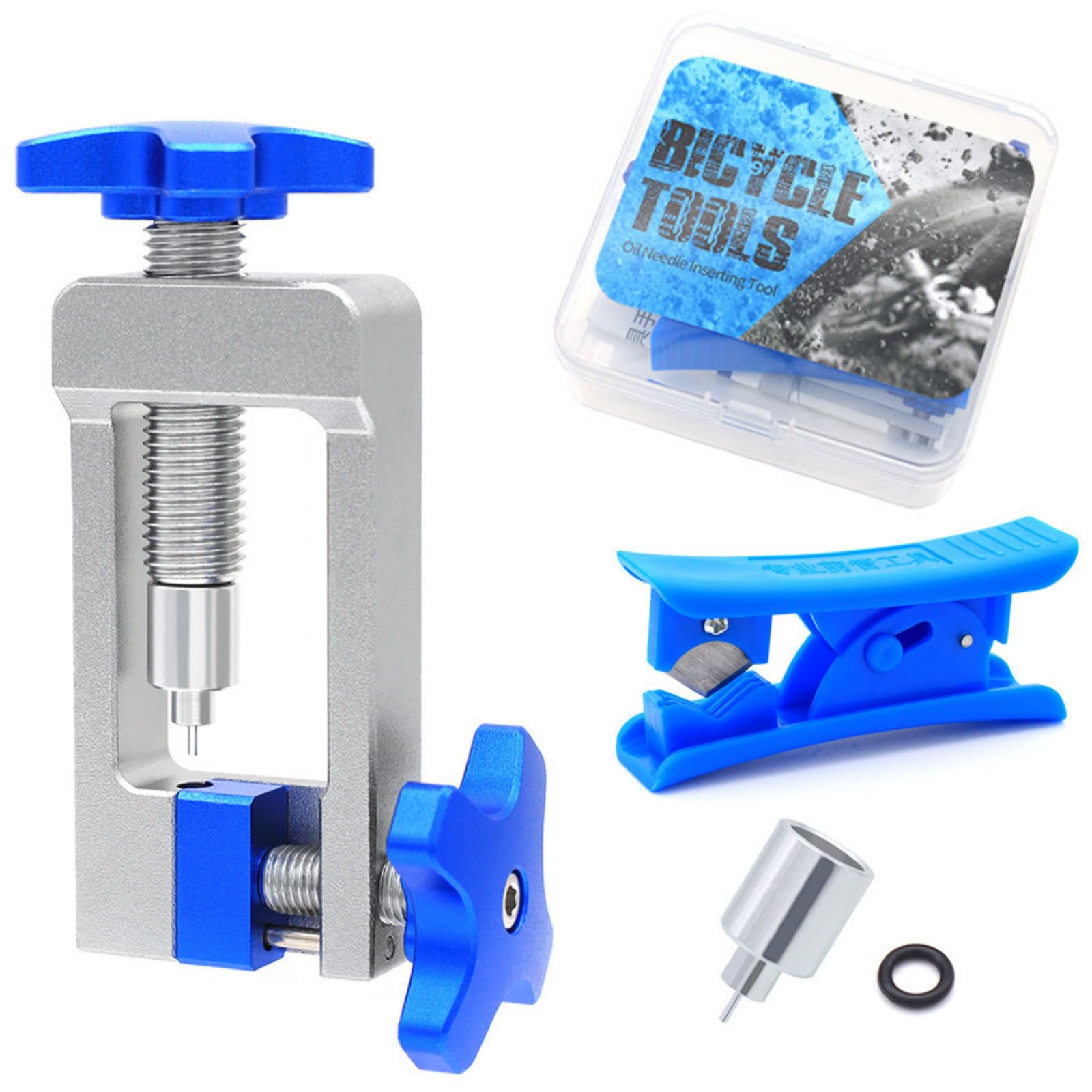 BayBerry Bike Tool Kit fits Bicycle Hydraulic Brakes Hose Cutter & Needle Drive Insertion - Clean Cuts & Secure Connections, Aluminum Alloy Material | Durable's All-in-One Solution