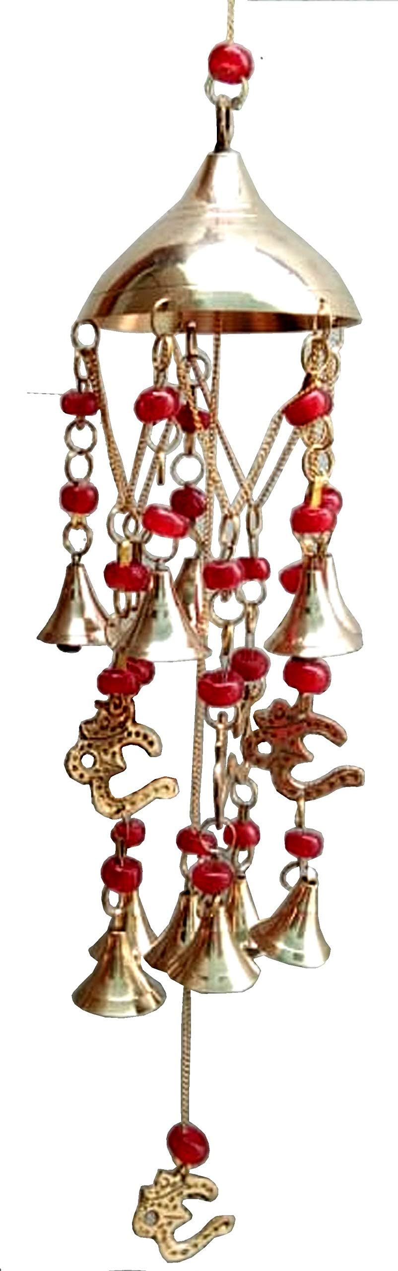 UnitedPrime Wind Chimes Beautiful Brass Inspirational Amazing Grace Chime Relaxing Tones for Outdoor Patio Good Luck- Hanging Home Decorations