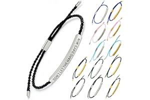 Don't Let The Hard Days Win Motivational Tube Bracelet, 2024 NEW Motivational Encouragement Adjustable Jewelry Inspirational 