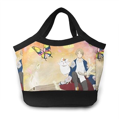 Amazon Co Jp 人気弁当袋推す夏目貴志友人帳 小さい手提げかばん21 21cm 昼食の包み 3d インスタ映えハンドバッグ 主婦は多機能のハンドバッグが一番好き 学生男女兼用収納バッグ ホーム キッチン
