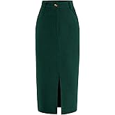 PRETTYGARDEN Corduroy Skirt Women Fall Fashion 2026 High Waisted Pencil Midi Skirts Business Casual Work Office Winter Outfit