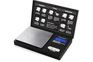 Fuzion Digital Pocket Scale Precision 1000g/0.1g, Small Digital Scales Grams Ounces Grains, Herb Scale, Jewelry Scale, Portab