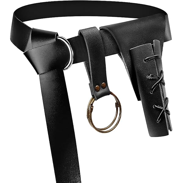 5912 House Of Wafare Medieval Leather Belt Zelda Holder For Men Zelda Link Hyrule Sword Faux Leather Shoulder Belt Strap  main image 2
