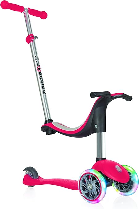 Globber EVO 4-in-1 with Light Up Wheels Patinete go up 4 in 1 Lights Rojo, Bebé-Niños: Amazon.es: Deportes y aire libre